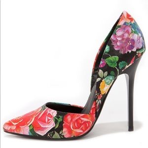 Steve Madden Varcityy Floral Multi D'Orsay Pumps